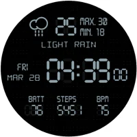 LCD Watch face